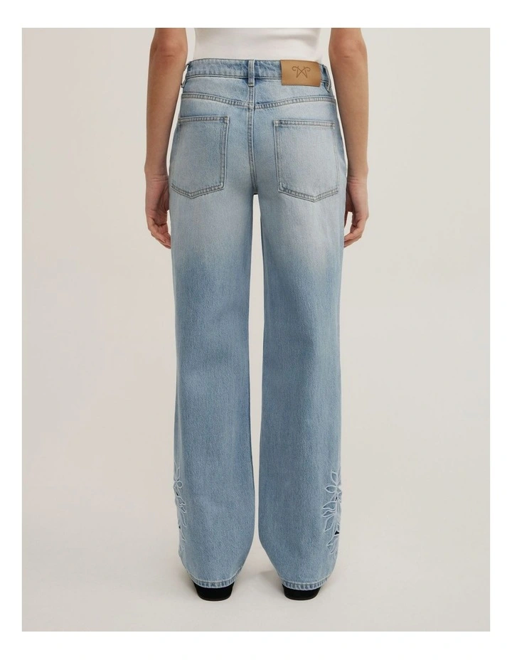 Cutwork Jeans in Soft Blue image 6