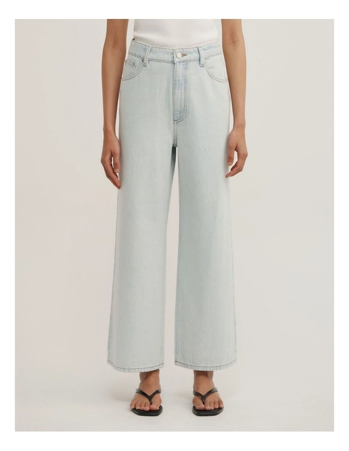 Wide Leg Crop in Ice Blue image 2