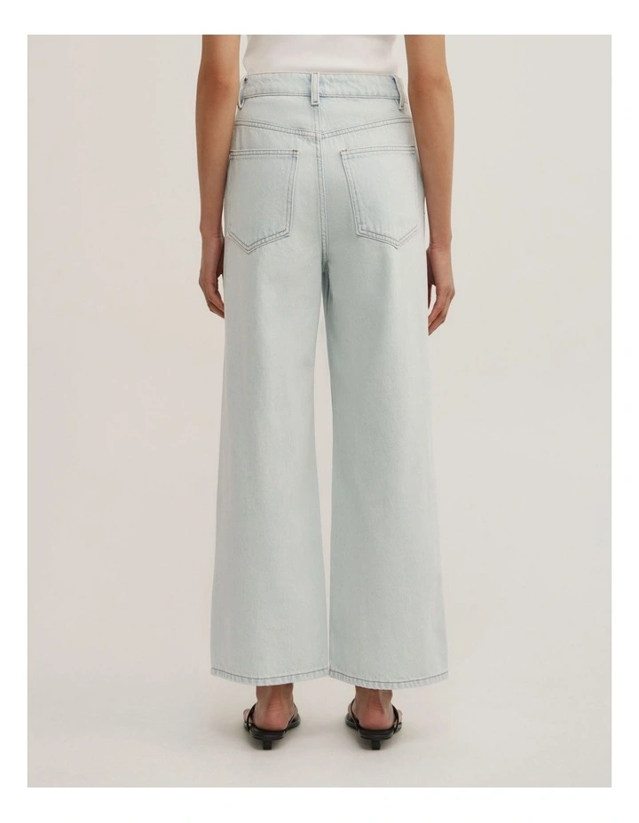 Wide Leg Crop in Ice Blue image 5