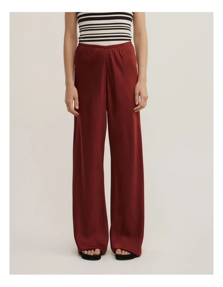 Bias Pull On Pants in Rust image 2