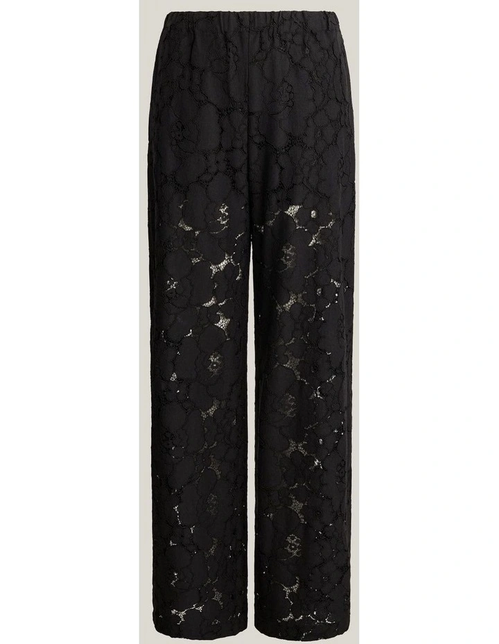 Pull On Lace Pant in Black image 5