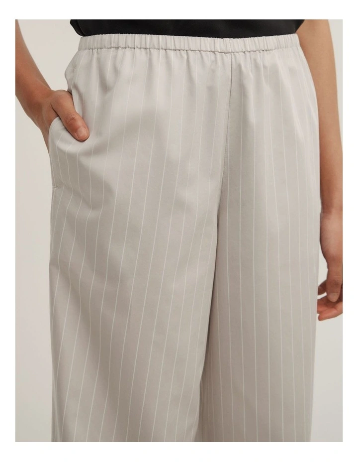 Stripe Pull On Pant in Grey Stripe image 3