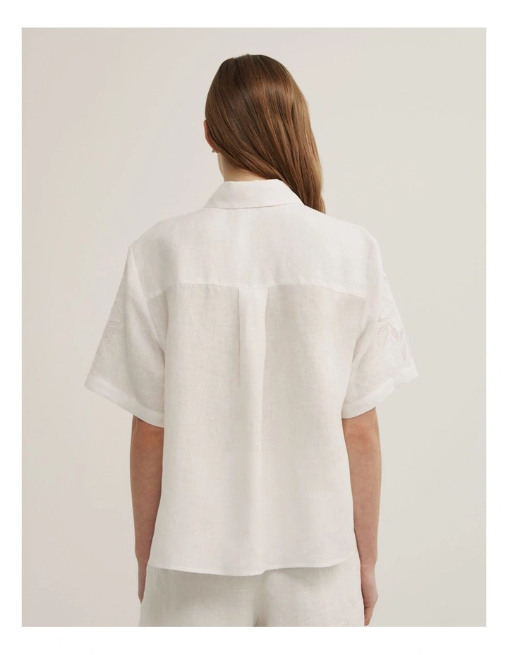 Cutwork Shirt in Fresh White image 4