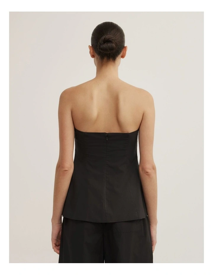 Cotton Bodice in Black image 5