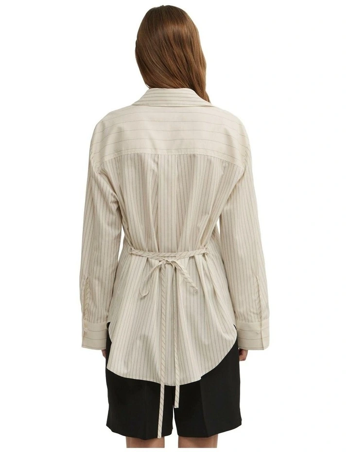 Spliced Stripe Shirt image 5