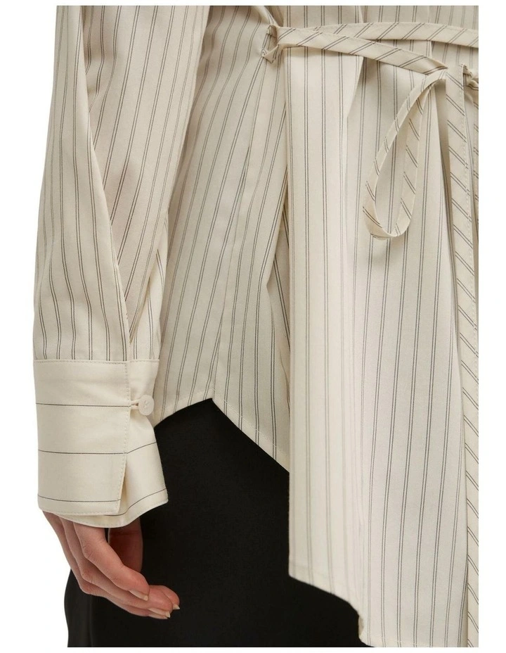 Spliced Stripe Shirt image 6