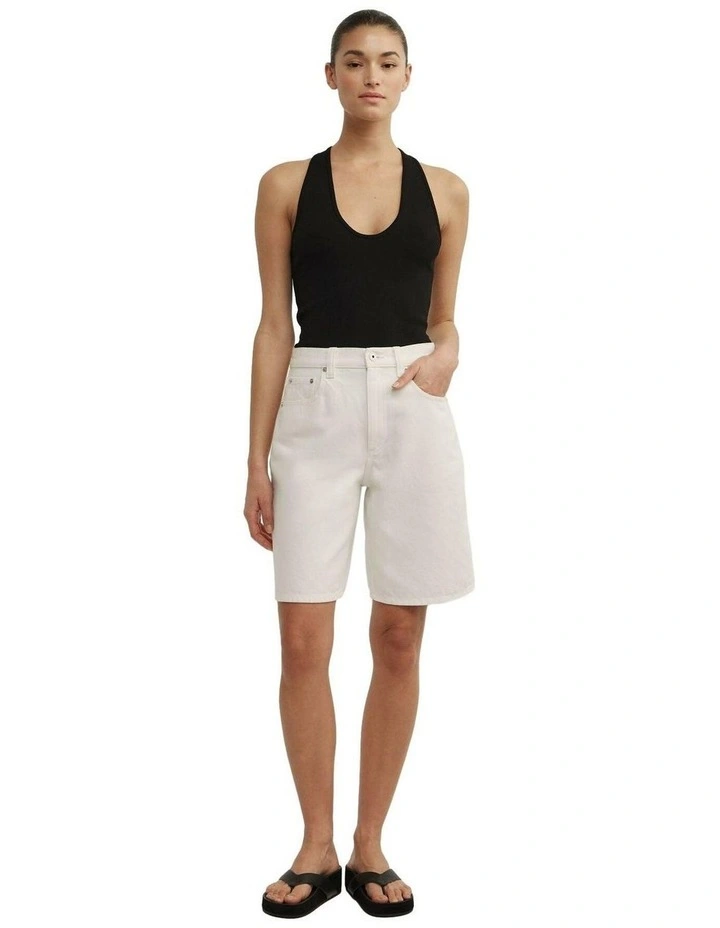 Denim Bermuda Shorts image 3