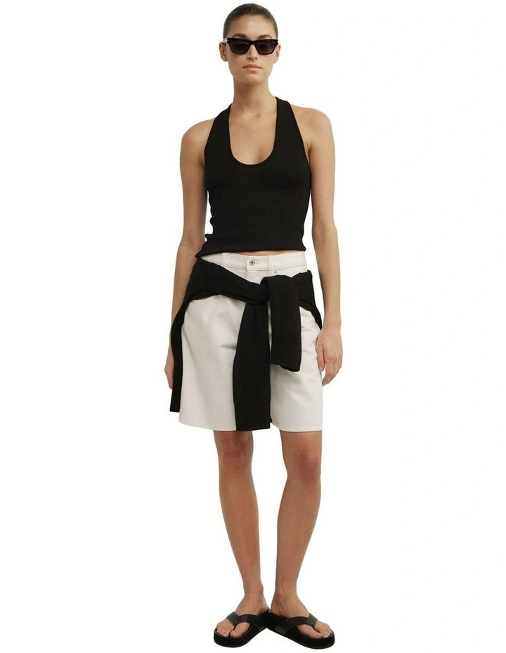 Denim Bermuda Shorts image 5