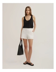 Cutwork Shorts in Fresh White