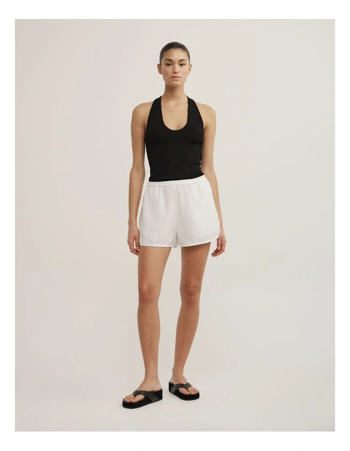 Soft Shorts in Fresh White image 1
