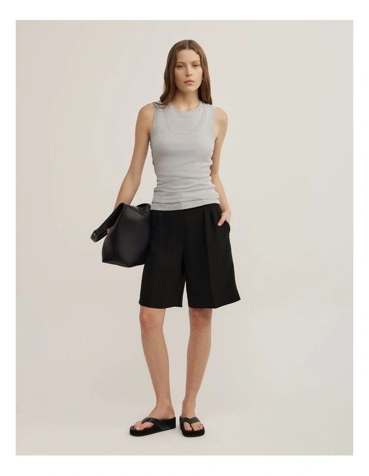 Overlay Tank in Light Grey Marle image 2