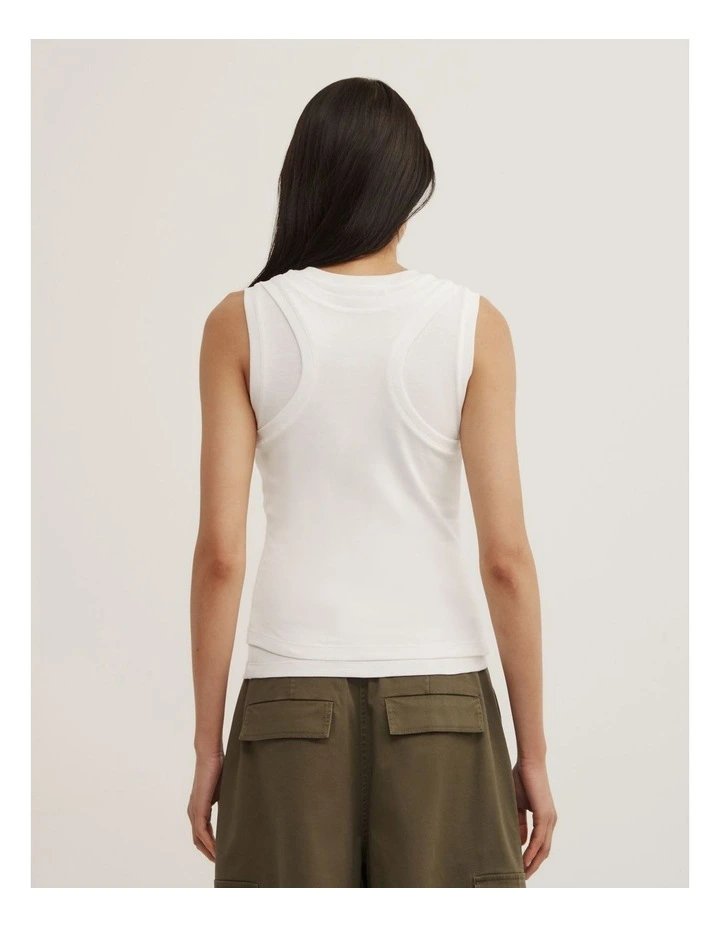 Overlay Tank in Fresh White image 6