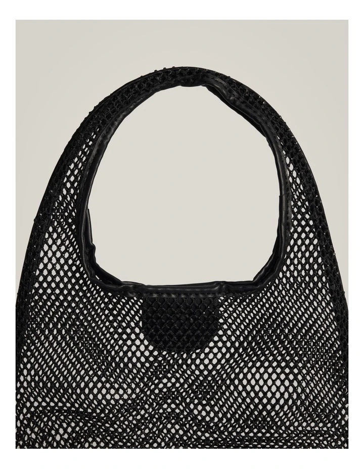 Mindy Mesh Bag in Black image 3