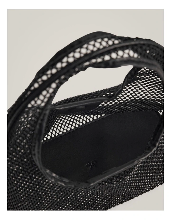 Mindy Mesh Bag in Black image 4