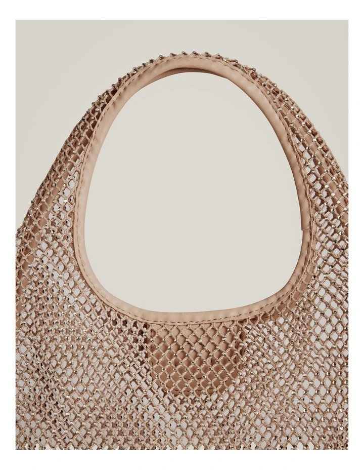 Mindy Mesh Bag in Nude image 3