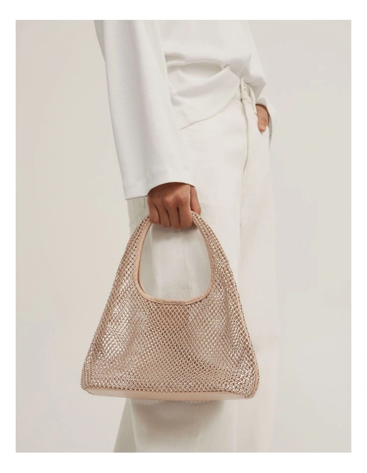 Mindy Mesh Bag in Nude image 6