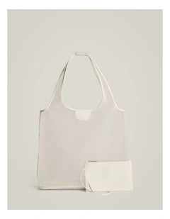 Elena Mesh Tote in Chalk