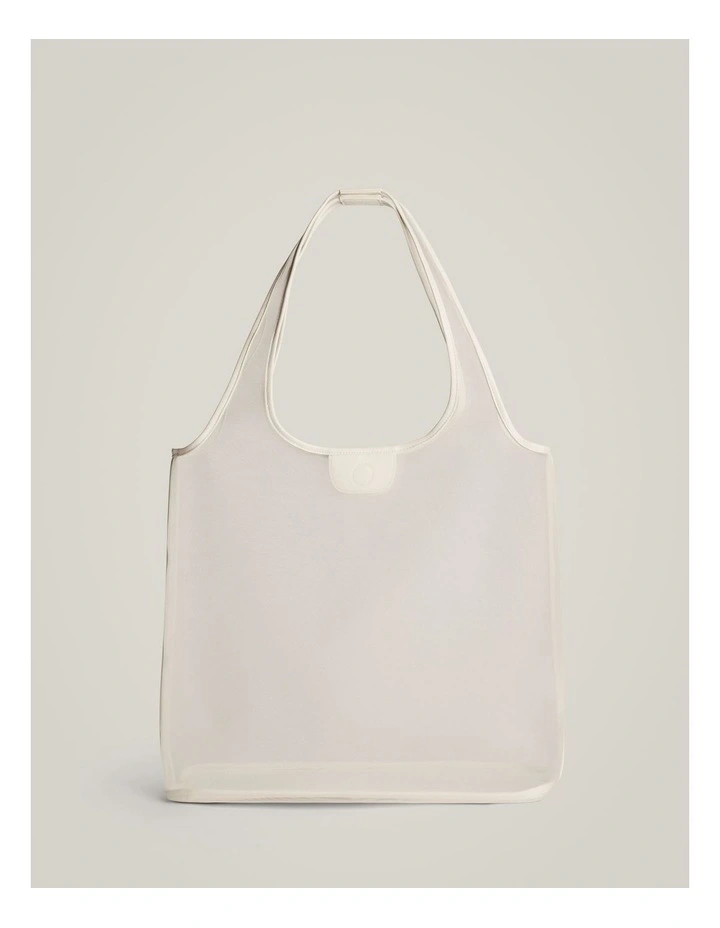 Elena Mesh Tote in Chalk image 5