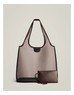 Elena Mesh Tote in Espresso