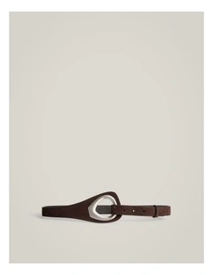 Dara Suede Belt in Espresso
