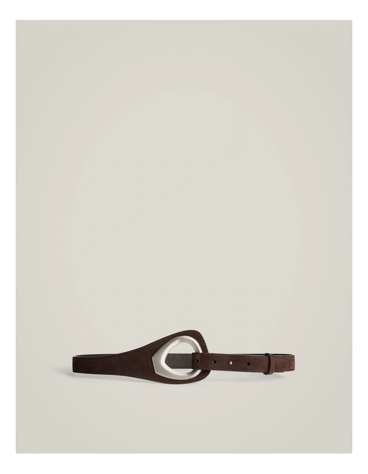 Dara Suede Belt in Espresso image 1