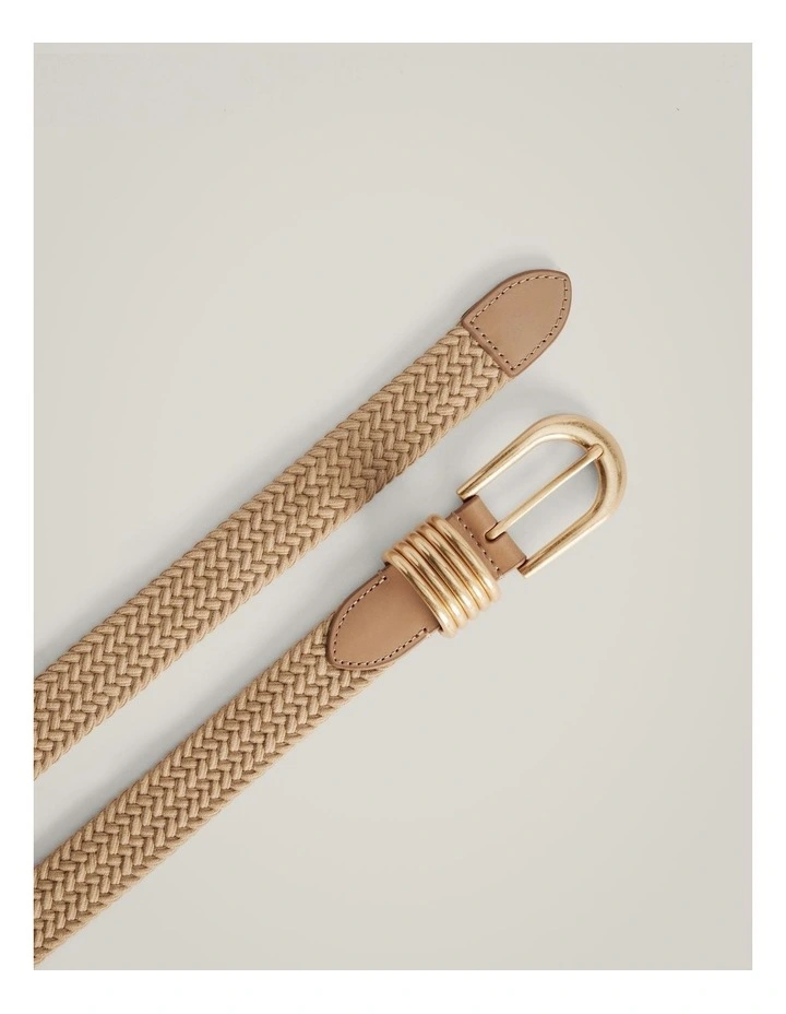 Clarissa Stretch Belt in Natural image 4