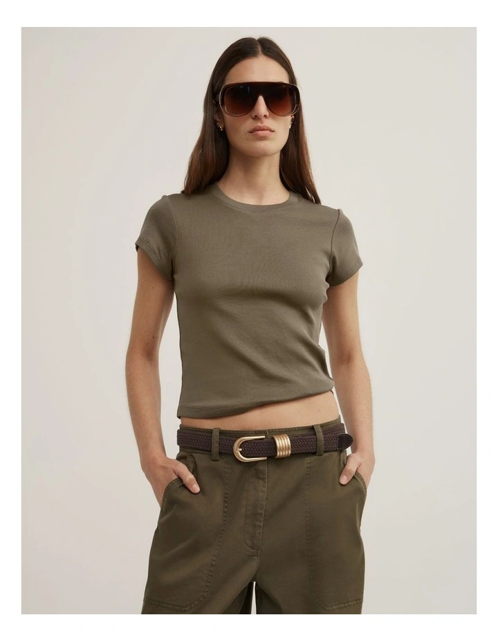 Clarissa Stretch Belt in Espresso image 2