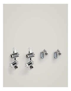 Ava Earring Set in Silver