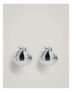 Aubrey Hoop Earrings in Silver