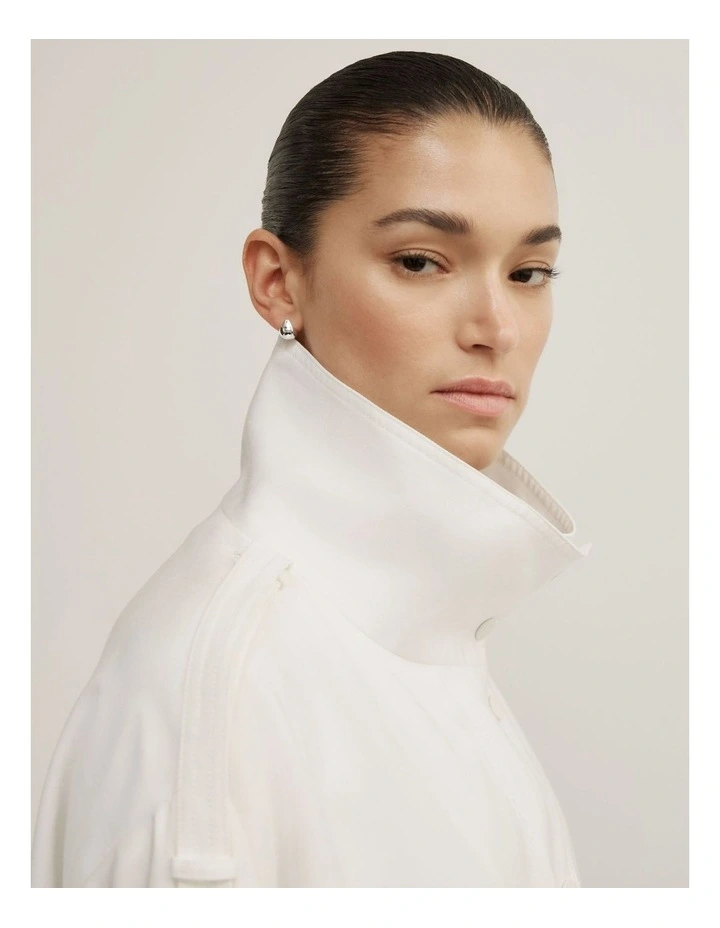 Aubrey Hoop Earrings in Silver image 2