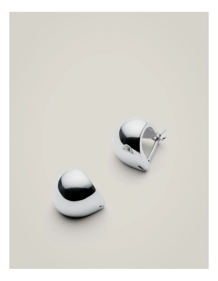 Aubrey Hoop Earrings in Silver image 4