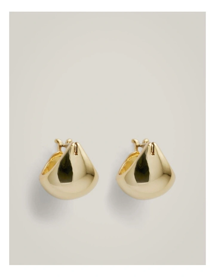 Aubrey Hoop Earrings in Gold image 1
