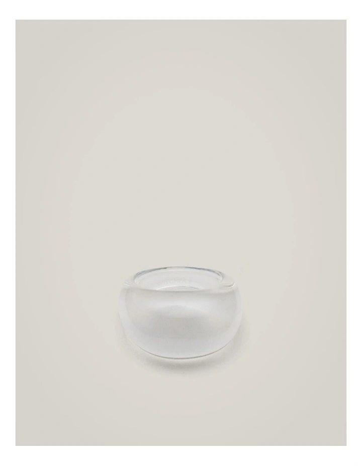 Nahla Resin Ring in Clear image 3