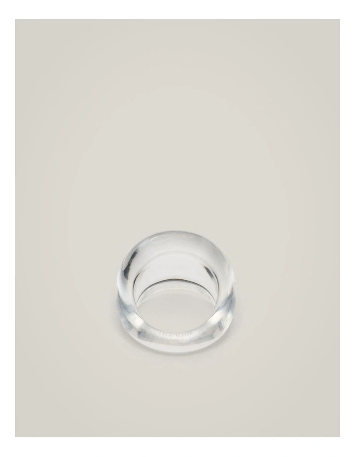 Nahla Resin Ring in Clear image 4