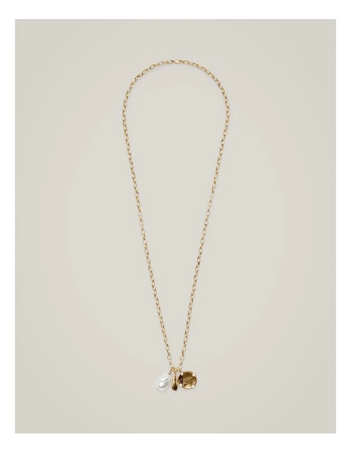 Lola Charm Necklace in Antique Gold image 1