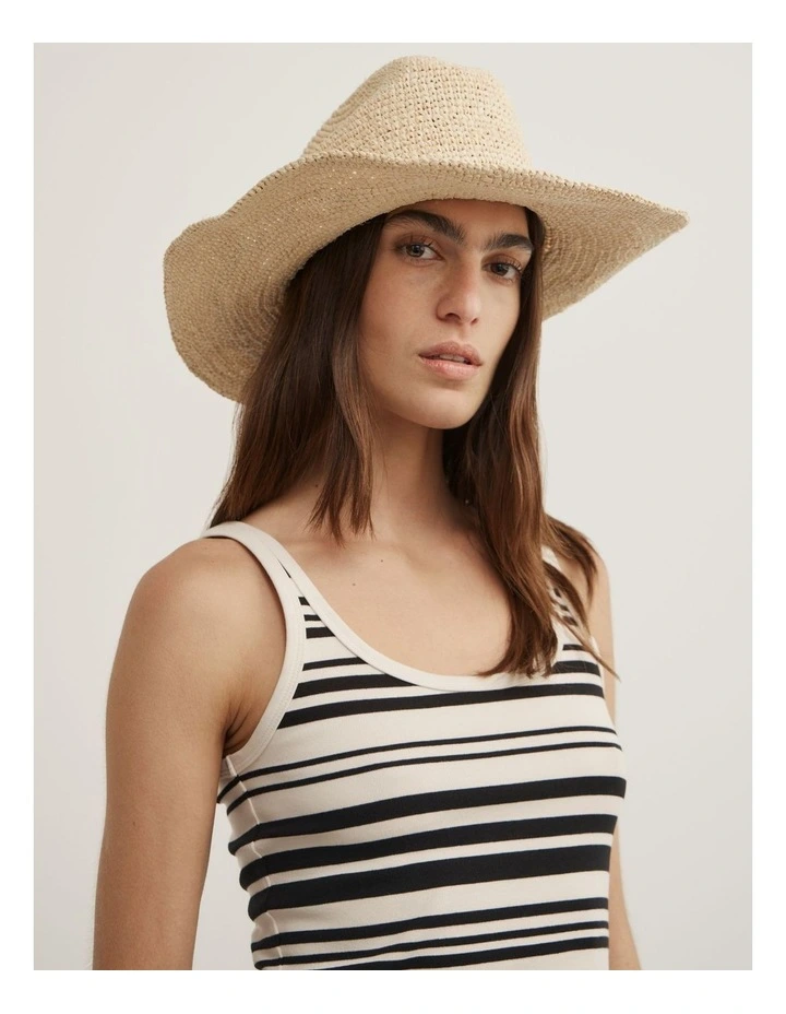 Willow Western Hat in White image 2