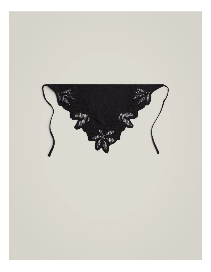 Anna Head Scarf in Black image 3
