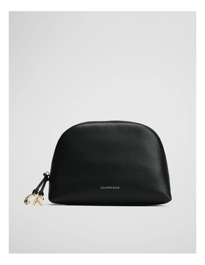 Cr Curved Cosmetic Case in Black image 1
