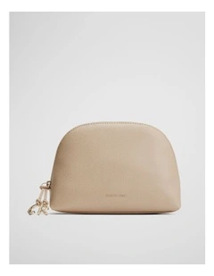 Cr Curved Cosmetic Case in Toasted Almond