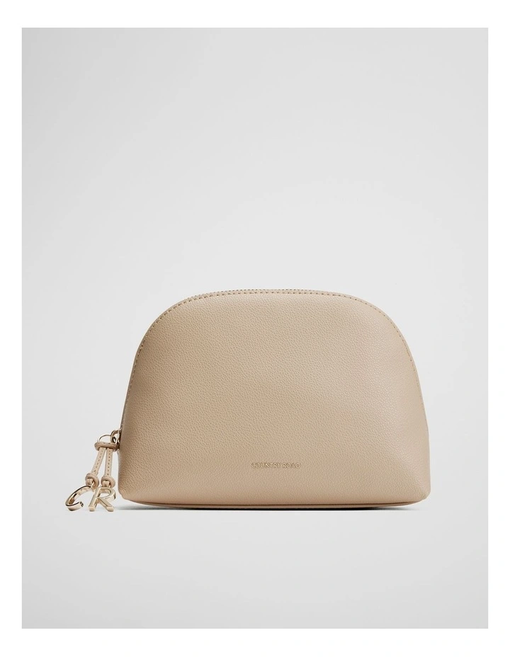 Cr Curved Cosmetic Case in Toasted Almond image 1