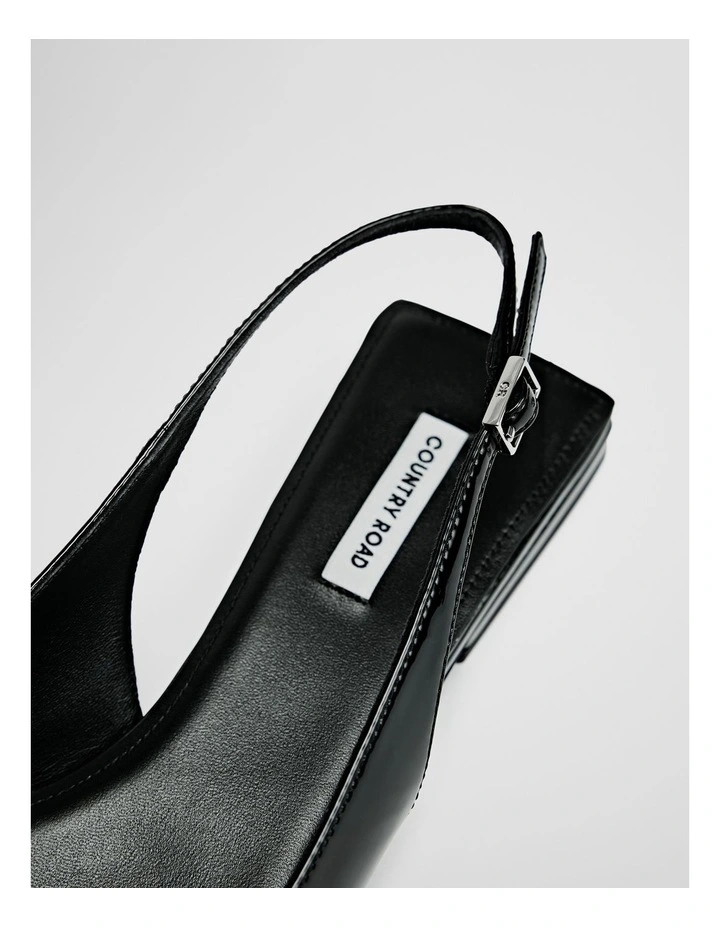 Florence Flat in Black Patent image 4