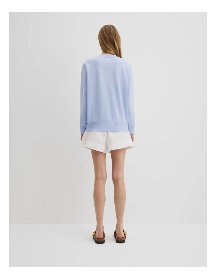 Verified Australian Cotton Heritage Sweat in Ice Blue image 4