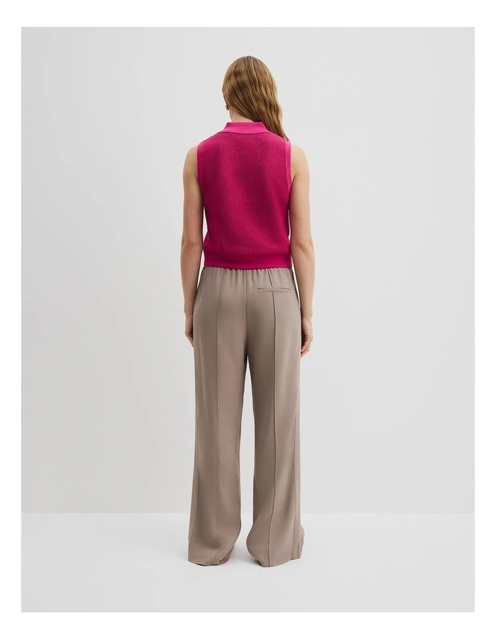 Fine Mesh Knit Tank in Raspberry image 4
