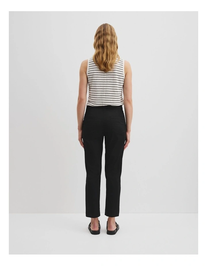 Australian Cotton Twill Walk Pant in Black image 4