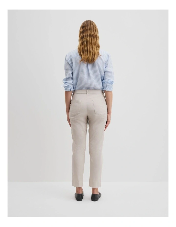 Australian Cotton Twill Walk Pant in Stone image 4
