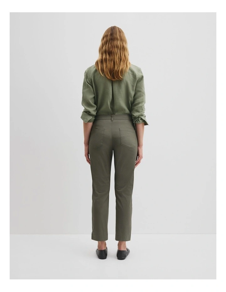 Australian Cotton Twill Walk Pant in Khaki image 4