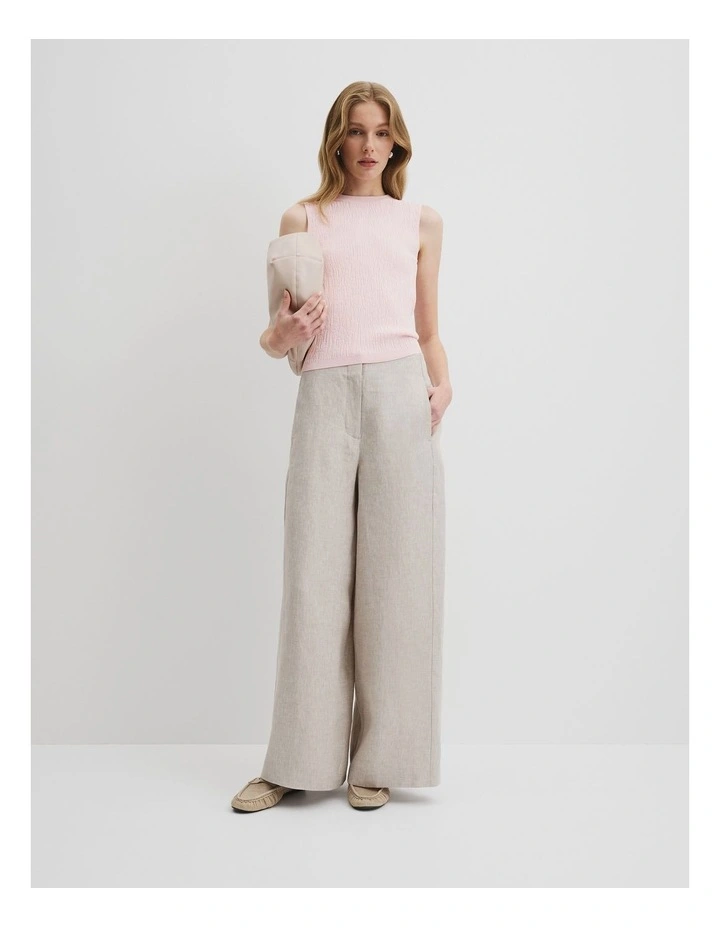 Jacquard Knit Tank in Ballet Pink image 3
