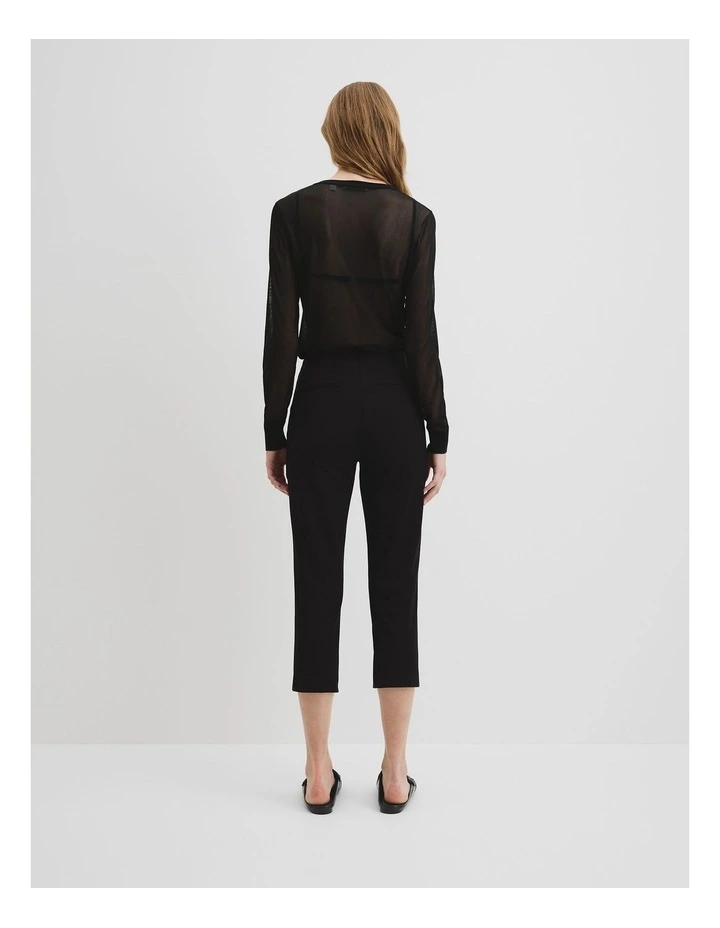 Capri Pant in Black image 4