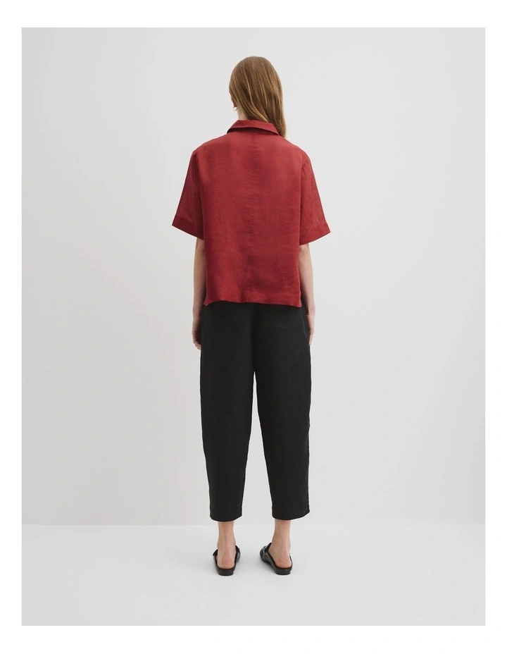 Panelled Crop Popover in Brick image 4