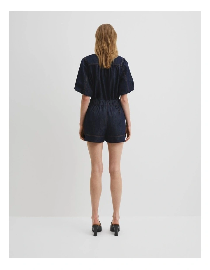 Chambray Denim Short in Indigo Rinse image 4